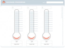 FrugalMamaSavingsProgressThermometerChart