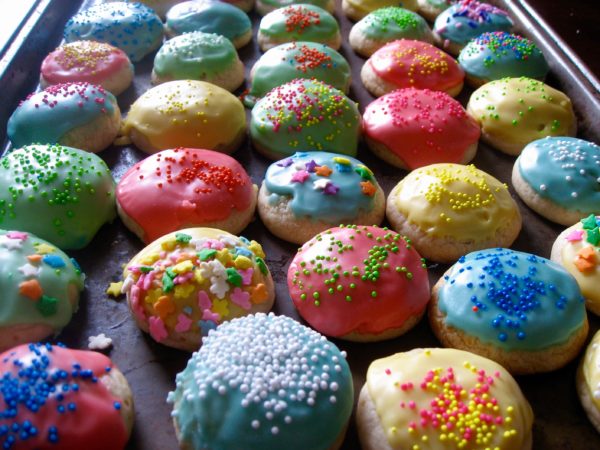 Bon bon cookies at a young girl's sleepover party