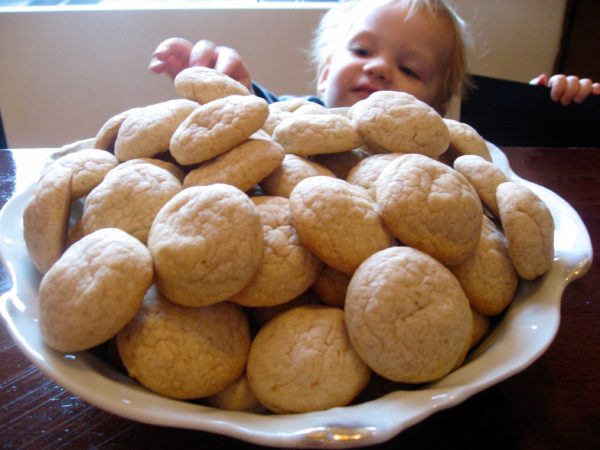 Decorating bon-bon cookies at a sleepover party