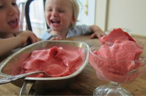 SimpleEasyStrawberrySorbetKidsLaughing