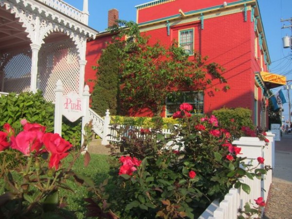 Victorian painted lady houses in Cape May, New Jersey